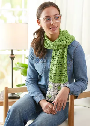 Granny Square Accent Scarf