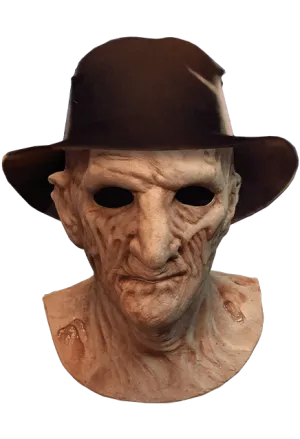 A Nightmare On Elm Street 2: Freddy's Revenge - Deluxe Freddy Krueger Mask with Fedora Hat