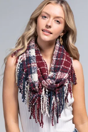 Alden Plaid Infinity Scarf