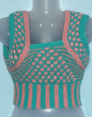 Blouse handmade for women with multicolor and free size