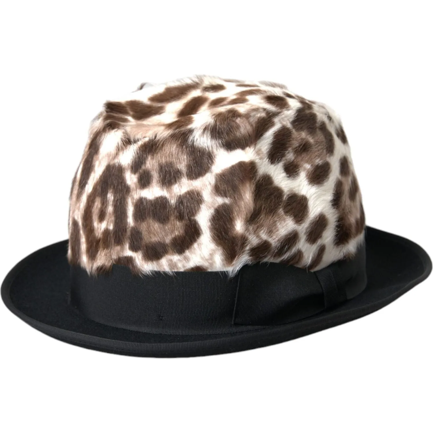 Dolce & Gabbana Multicolor Leopard Women Fedora Hat