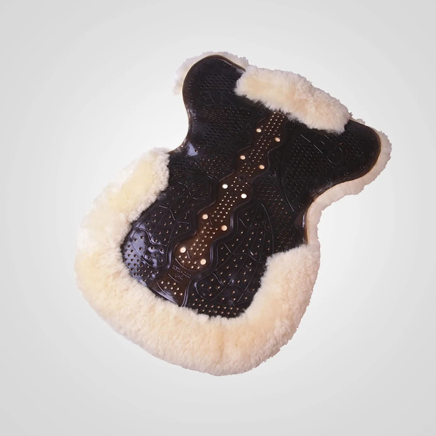 Gel-Eze Gel Full Sheepskin Saddle Pad - Natural