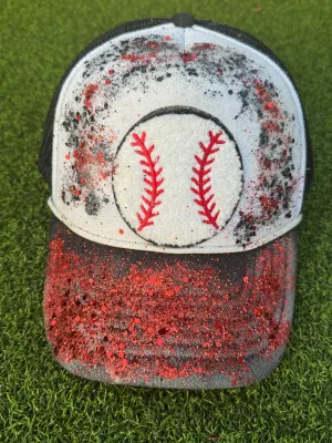 Glitter Baseball Trucker Cap