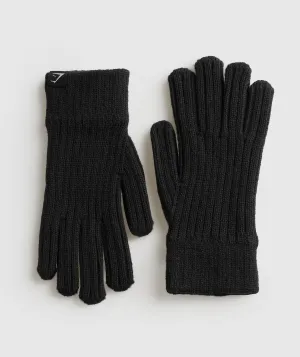 Gymshark Knitted Gloves - Black