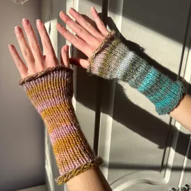 Handmade Alba knitted ombré hand warmers