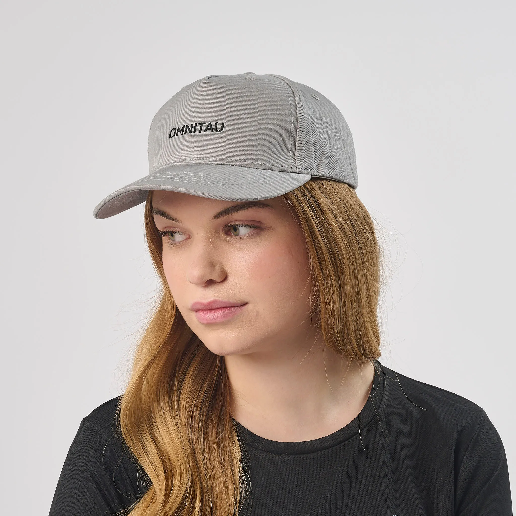 Omnitau Unisex Camber Organic Cotton Baseball Cap - Grey