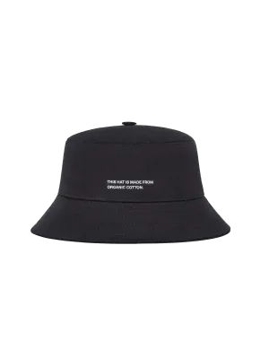 Organic Cotton Bucket Hat—black