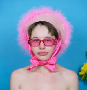 Pink Fluffy  Beret