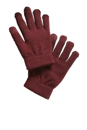 Roseman Maroon Sport-Tek Spectator Gloves