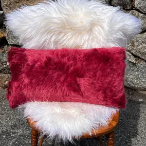 Very Berry Sheepskin Pillow